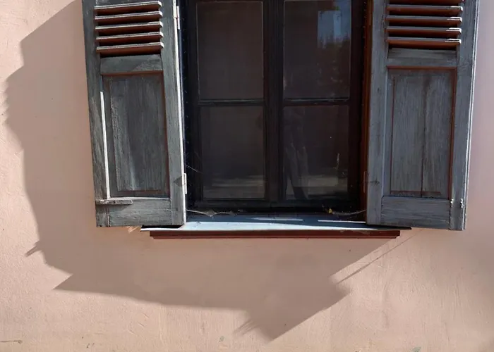 Glass In Old House Riga